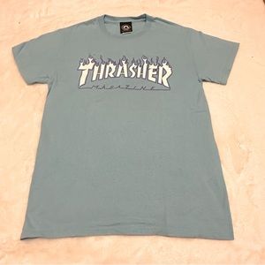 TRASHER Magazine Unisex Blue and Purple Worn Once Trendy Tshirt in Size Small!